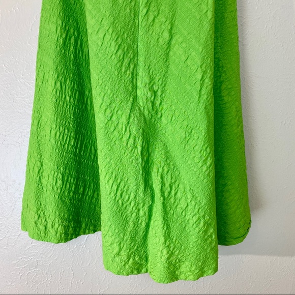 J CREW Green Halter Dress Cotton Sun Dress Size 4 Fit & Flare vacation wedding - Picture 7 of 9